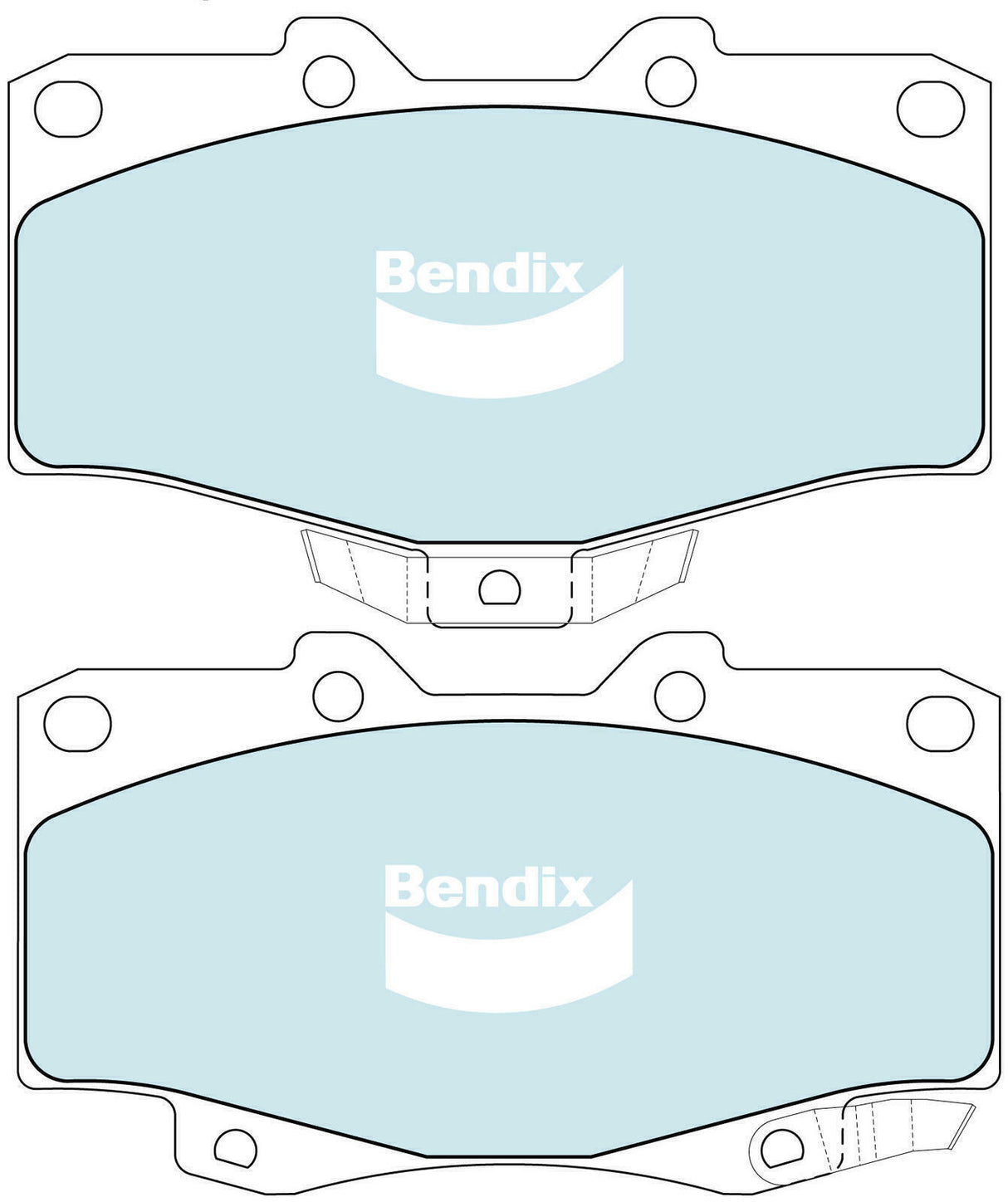 Brake Pads H/Duty Front Bendix DB1149HD for Toyota Hilux VZN167 VZN172 Ute 3.4 3.4LTP 5VZ FE