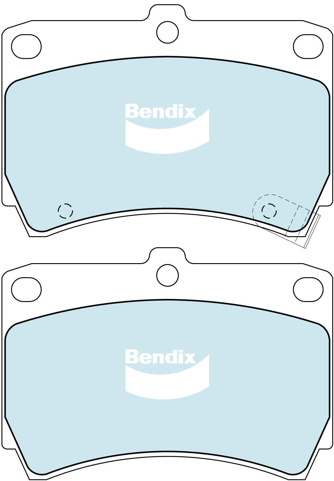 Bendix DB1158 General CT Disc Pad Set