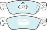 Brake Pads General CT Rear Bendix DB1163GCT for Honda Jazz GE Hatchback 1.5 i-VTEC 1.5LTP L15A7 L15A3