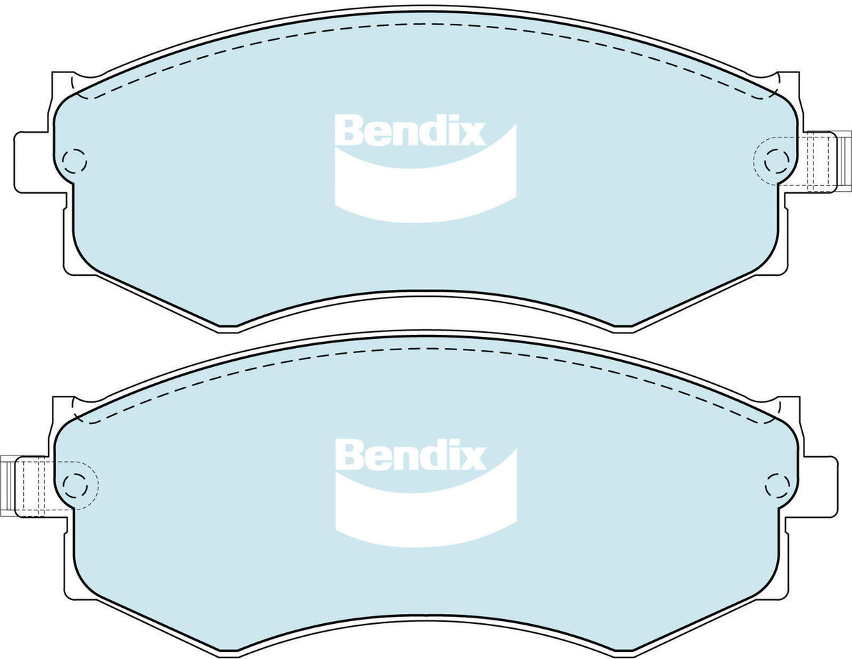 Brake Pads General CT Front Bendix DB1165GCT for Nissan Pulsar N16 Sedan 1.8LTP QG18DE