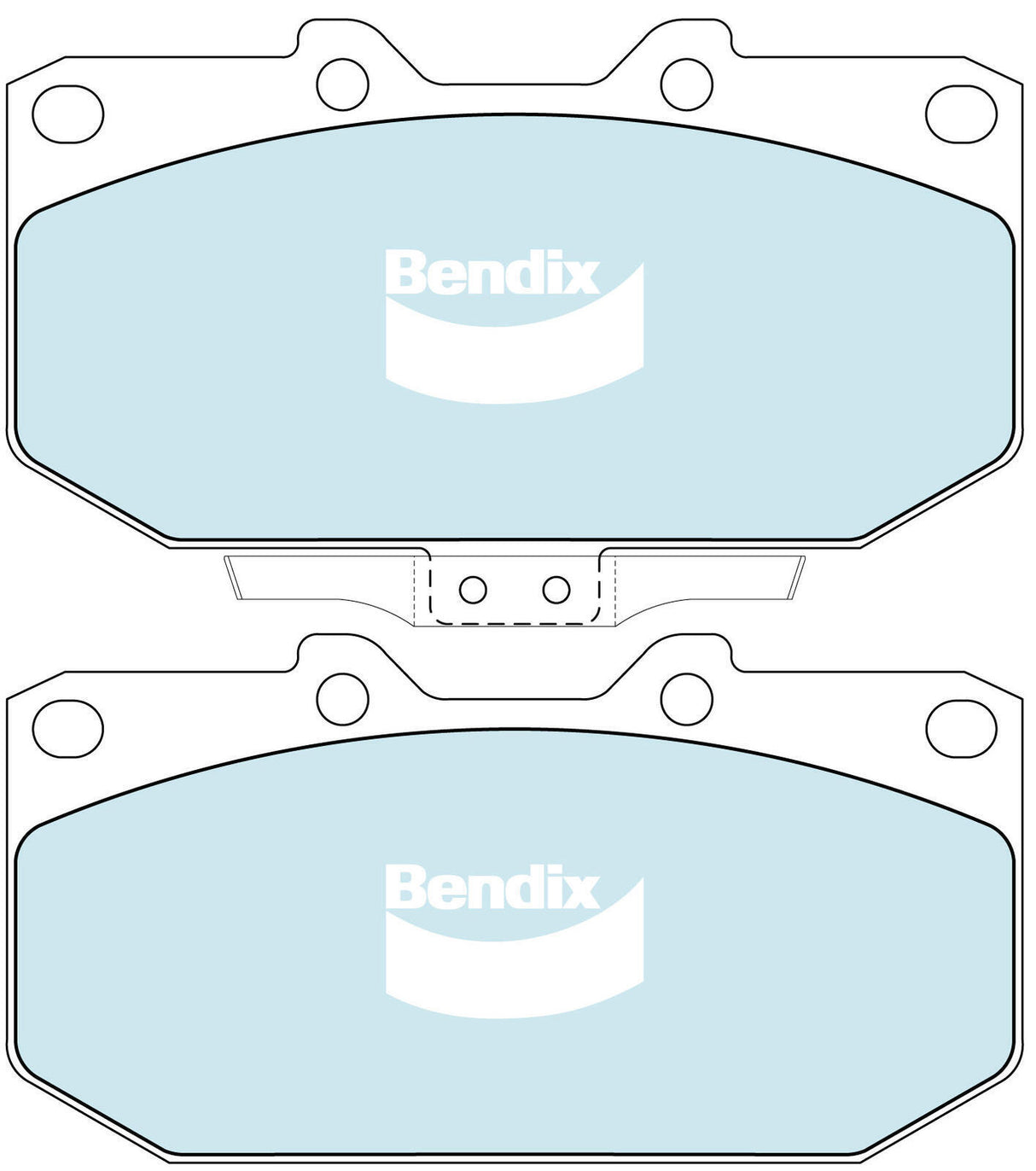 Brake Pads General CT Front Bendix DB1170GCT for Subaru Forester SF SF5 SUV S Turbo AWD 2.0LTP EJ205