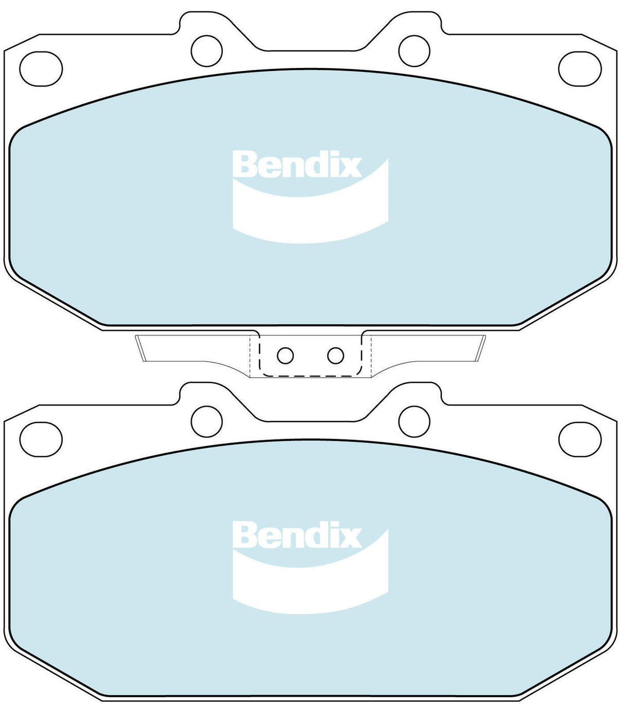 Brake Pads H/Duty Front Bendix DB1170HD for Subaru Impreza GC GC8 Sedan WRX  WRX STI AWD 2.0LTP EJ205P
