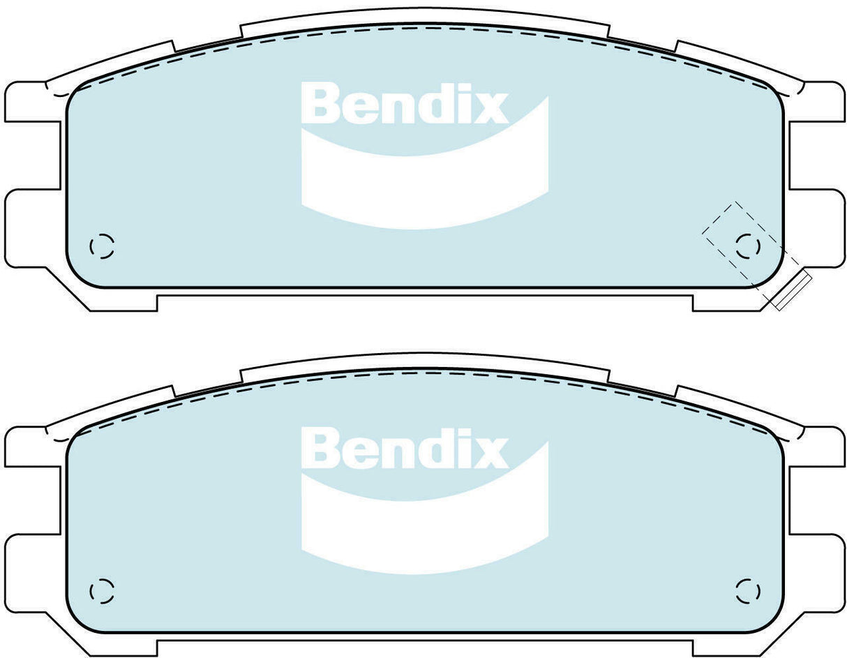 Bendix DB1186 Heavy Duty Disc Pad Set