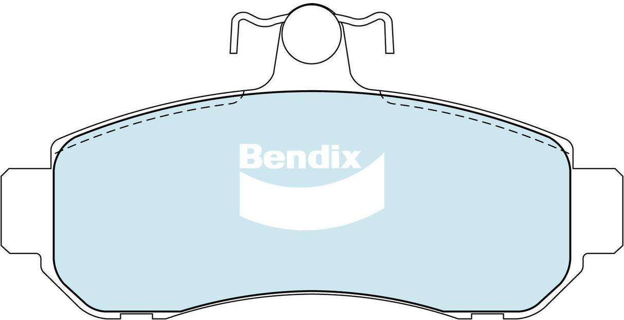 Brake Pads H/Duty Front Bendix DB1203HD for Mitsubishi Magna TJ Sedan 3.5 i Series II Ralliart 3.5LTP 6G74