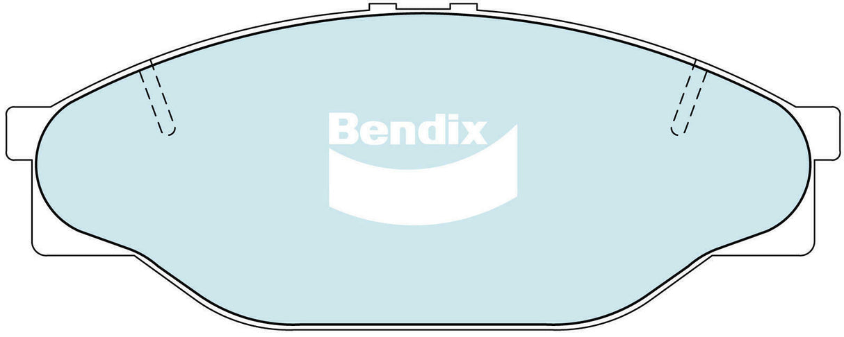 Brake Pads H/Duty Front Bendix DB1205HD for Toyota Hilux LN147 Ute D 3.0LTD 5L E