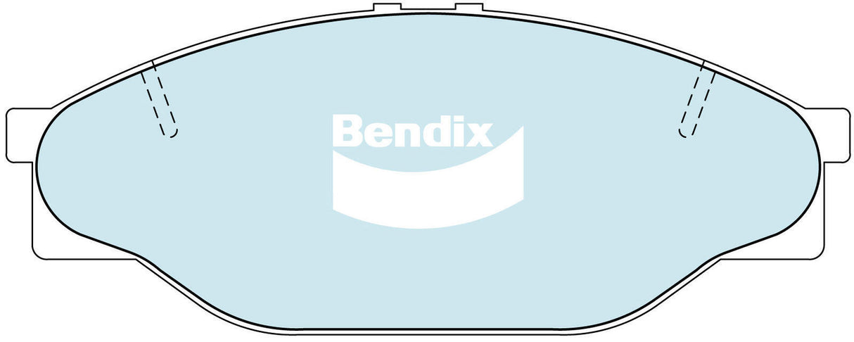 Brake Pads H/Duty Front Bendix DB1205HD for Toyota Hilux LN147 Ute D 3.0LTD 5L E