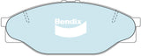 Brake Pads H/Duty Front Bendix DB1205HD for Toyota Hilux LN147 Ute D 3.0LTD 5L E