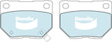 Brake Pads H/Duty Front Bendix DB1220HD for Subaru Impreza GD GDA Sedan WRX Turbo AWD 2.0LTP EJ205