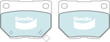 Brake Pads H/Duty Front Bendix DB1220HD for Subaru Impreza GG GGA Wagon i WRX AWD 2.0LTP EJ205