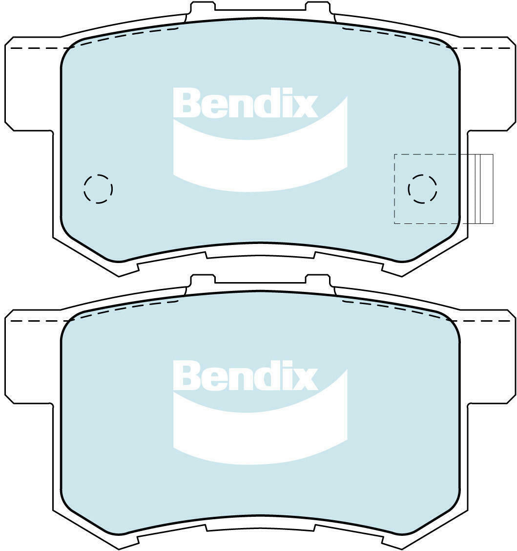 Brake Pads General CT Bendix DB1230GCT for Honda Accord CM Sedan (CM6) 3.0LTP J30A4