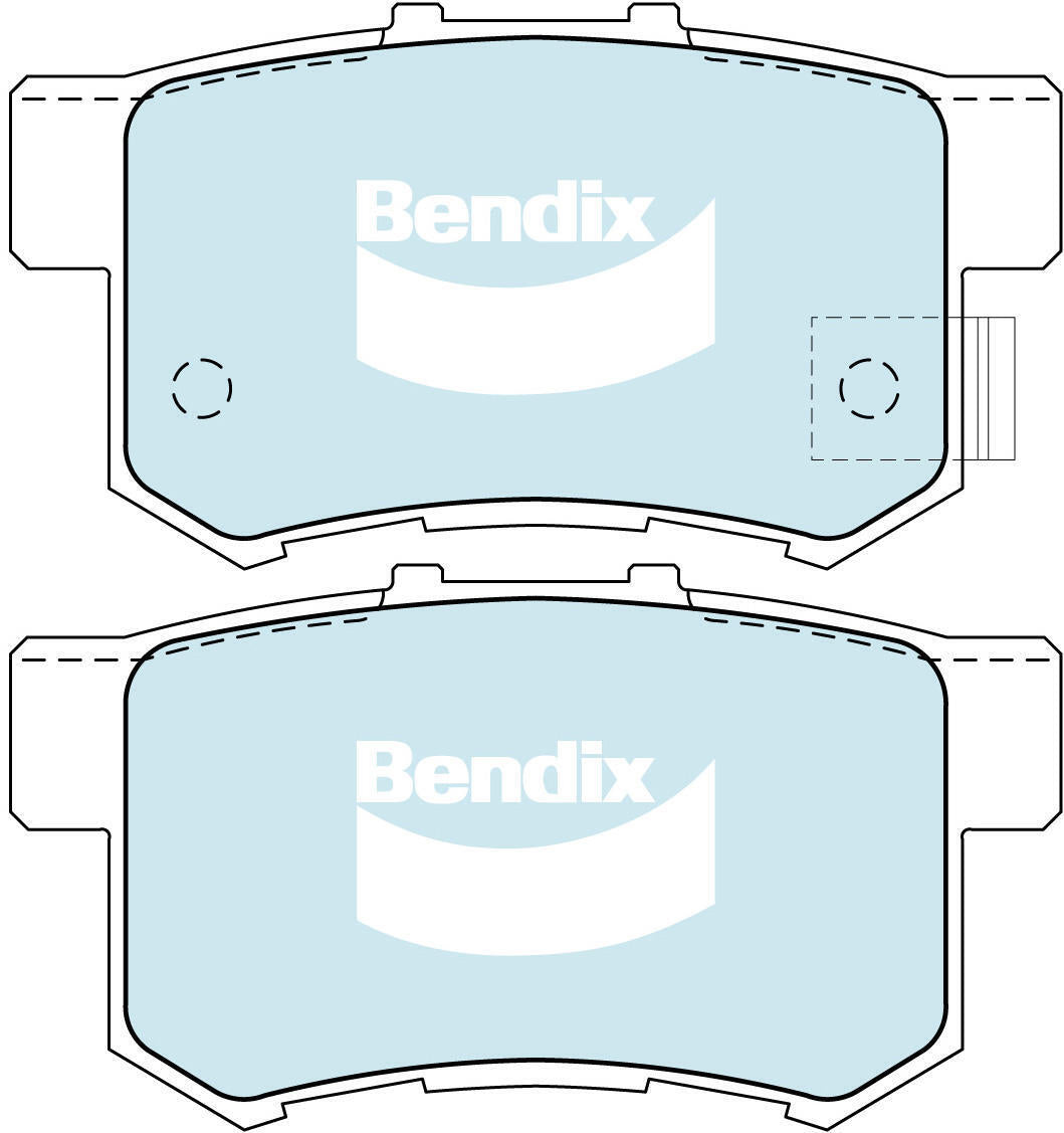 Brake Pads General CT Bendix DB1230GCT for Honda Odyssey RA MPV (RA8) 3.0LTP J30A