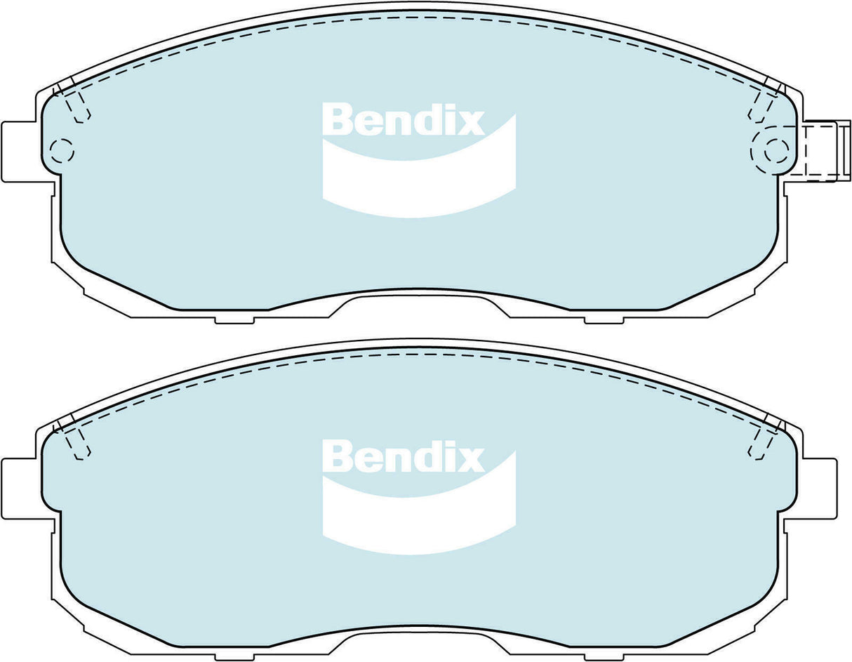 Brake Pads General CT Bendix DB1232GCT for Nissan 350 Z Z33 Roadster 3.5 3.5LTP VQ35DE