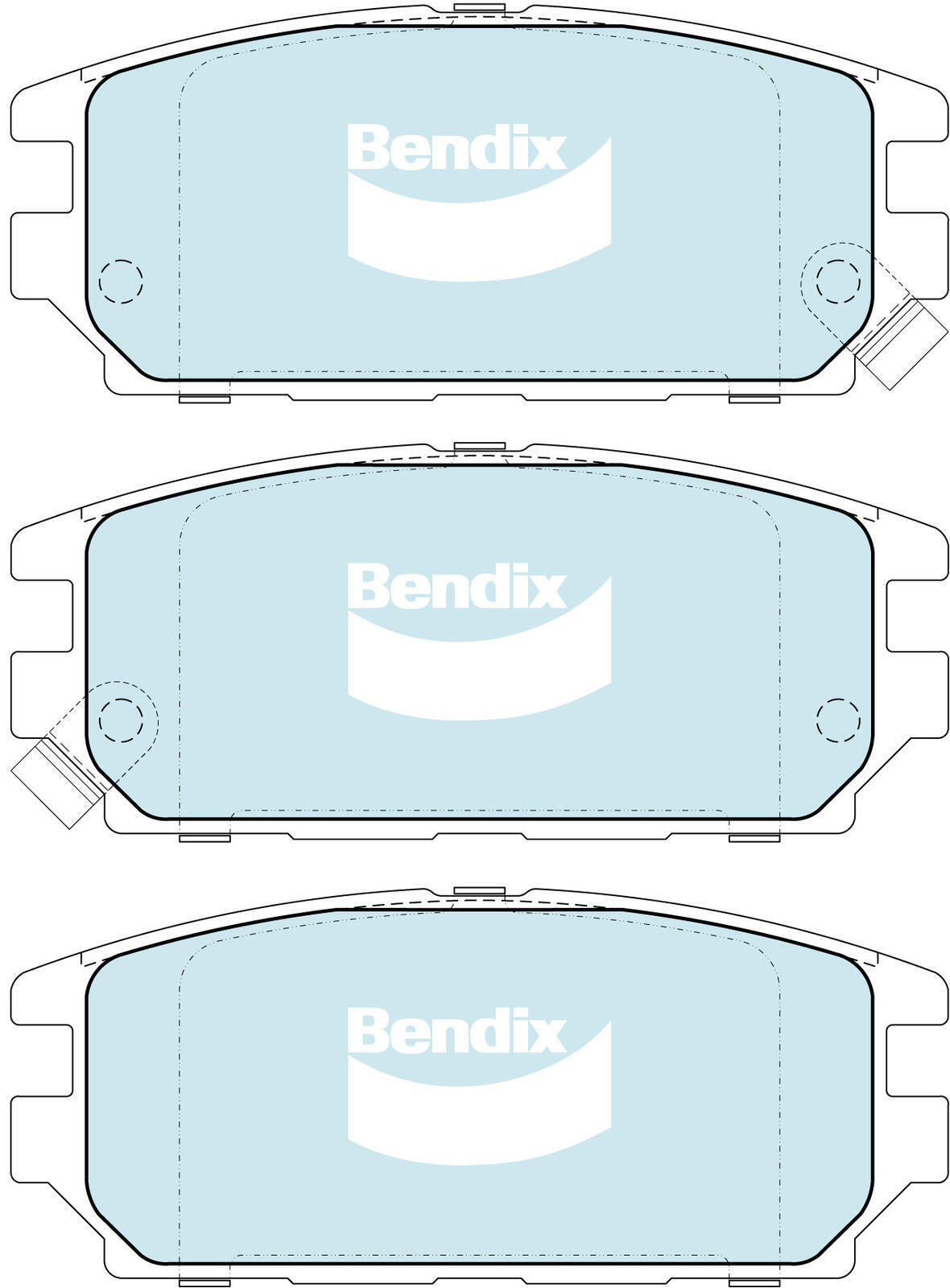 Brake Pads General CT Bendix DB1238GCT for Mitsubishi Magna TJ Sedan 3.5 i Series II Sports AWD 3.5LTP 6cyl 159kW