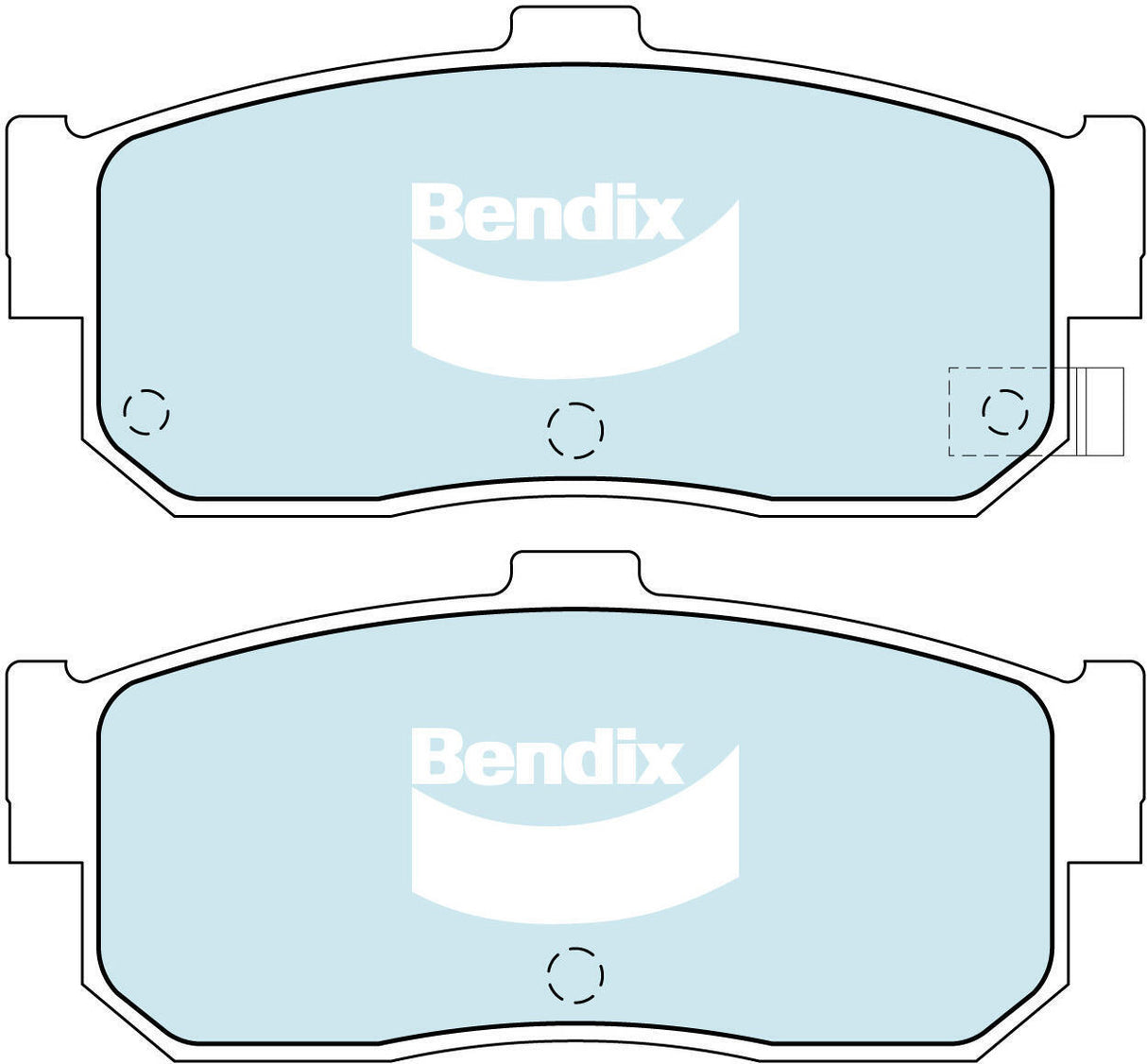 Brake Pads General CT Bendix DB1249GCT for Proton Satria C9 M Hatchback GTi 1.8LTP 4 G 93 (DOHC)