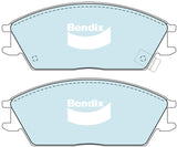 Brake Pads General CT Bendix DB1252GCT for Hyundai Accent MC Sedan GLS 1.6LTP G4ED