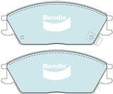 Brake Pads H/Duty Bendix DB1252HD for Hyundai Getz TB Hatchback 1.6LTP G4ED G