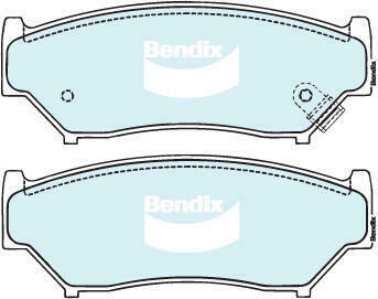 Brake Disc Pad Set Front Bendix DB1266 4WD For SUZUKI Vitara TA ET