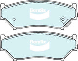 Brake Disc Pad Set Front Bendix DB1266 4WD For SUZUKI Vitara TA ET