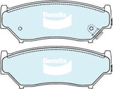 Brake Disc Pad Set Front Bendix DB1266 4WD For SUZUKI Vitara TA ET