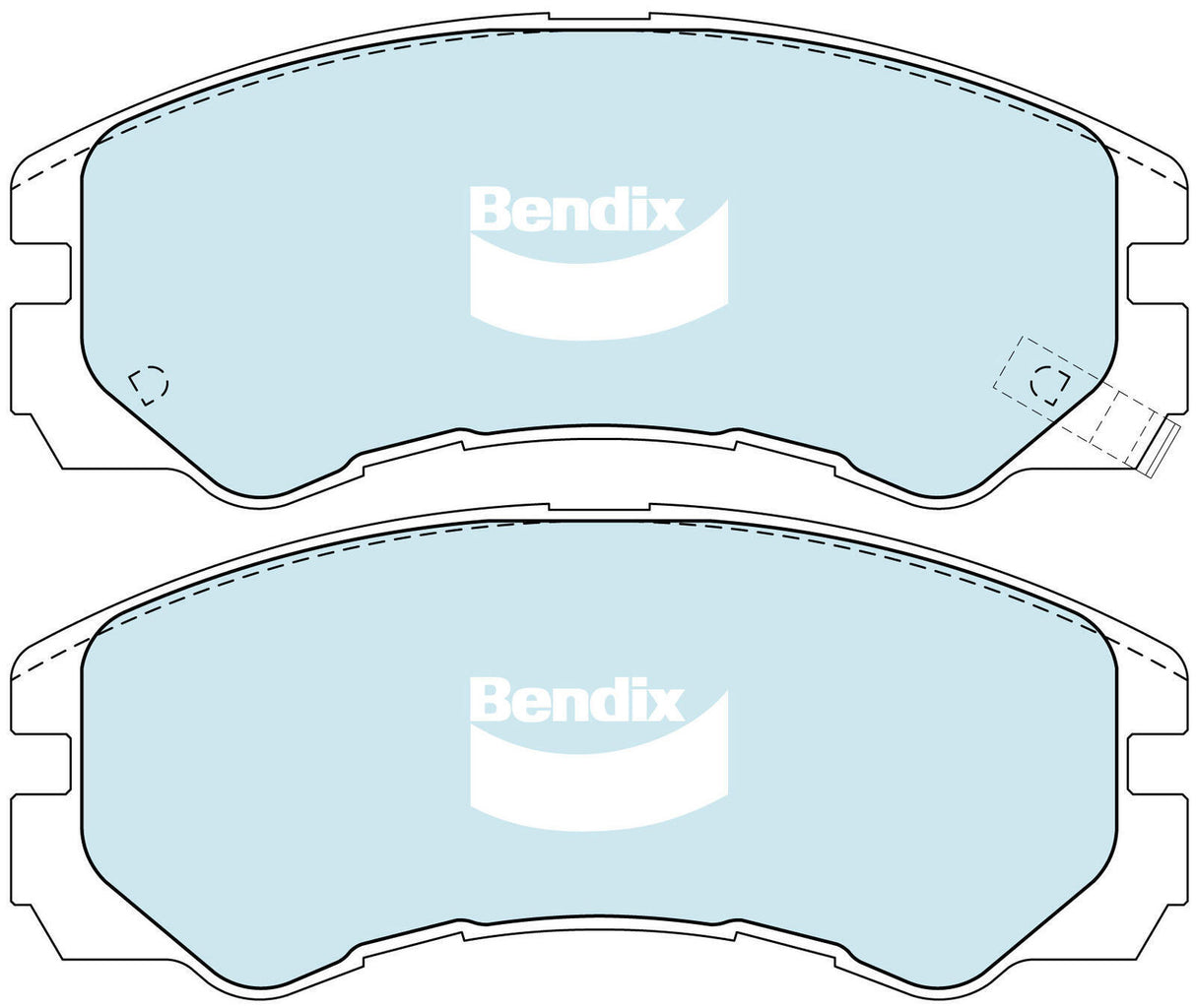 Brake Pads H/Duty Bendix DB1270HD for Holden Rodeo TF Ute 2.8 TD 4x4 (TFS55) 2.8LTD 4JB1 T