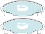 Brake Disc Pad Set Front Bendix DB1271 GCT For DAIHATSU Charade Pyzar
