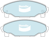 Brake Disc Pad Set Front Bendix DB1271 GCT For DAIHATSU Charade Pyzar