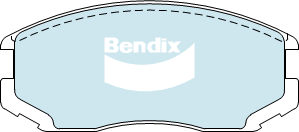 Brake Pads General CT Bendix DB1277GCT for Mitsubishi Lancer CJ A CE Coupe 1.5 (CJ2) 1.5LTP 4G15 (16V)