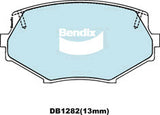 Brake Disc Pad Set Front Bendix DB1282 GCT For MAZDA MX-5 01/93- 04/98
