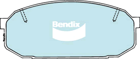 Brake Disc Pad Set Front Bendix DB1287 GCT For MAZDA 323 Astina BA 1.8L