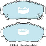 Brake Pads General CT Bendix DB1292GCT for Honda Integra DC2 DC4 Coupe 1.8LTP B18B2