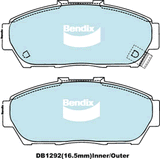 Brake Pads General CT Bendix DB1292GCT for Honda Integra DC2 DC4 Coupe 1.8LTP B18B2