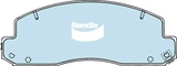 Brake Pads H/Duty Bendix DB1293HD for Toyota Dyna 400 BU  XZU Cab Chassis 4.6 D (XZU3  XZU4 ) 4.6LTD S05C