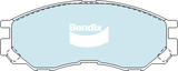 Brake Pads 4WD/SUV Bendix DB12974WD for Mitsubishi Triton MK Ute 2.8 TD 2.8LTD 4M40 T