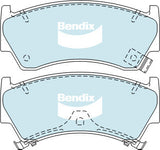 Brake Disc Pad Set Front Bendix DB1302 GCT For NISSAN PULSAR N15