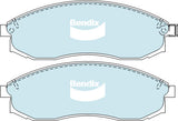 Brake Pads H/Duty Bendix DB1308HD for Mitsubishi Triton MK Ute 4WD 3.0LTP 6G72