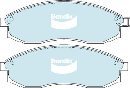 Brake Disc Pad Set Front Bendix DB1308 GCT For MITSUBISHI NISSAN TRITON MAXIMA STAGEA