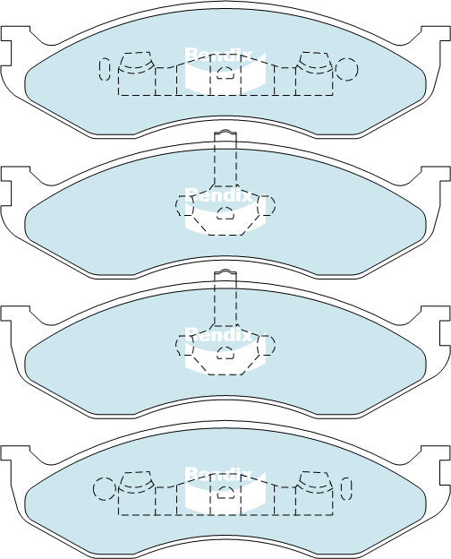 Brake Disc Pad Set Front Bendix DB1311 4WD For JEEP CHEROKEE GRAND CHEROKEE WRANGLER CARNIVAL