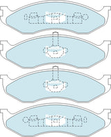 Brake Pads H/Duty Bendix DB1311HD for Jeep Wrangler TJ Open Off-Road Vehicle 4.0LTP
