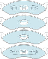 Brake Pads H/Duty Bendix DB1311HD for Jeep Wrangler TJ Open Off-Road Vehicle 4.0LTP S01
