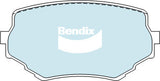 Brake Disc Pad Set Front Bendix DB1312 4WD For SUZUKI GRAND VITARA