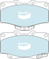 Brake Pads 4WD/SUV Bendix DB13234WD for Toyota Land Cruiser Prado KZJ90 KZJ95 SUV TD 3.0LTD 1KZ TE