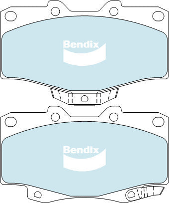 Brake Disc Pad Set Front Bendix DB1323 4WD For Toyota Hilux Surf Landcruiser Prado