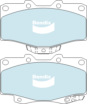 Brake Disc Pad Set Front Bendix DB1323 4WD For Toyota Hilux Surf Landcruiser Prado
