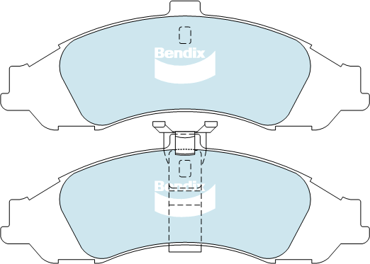 Brake Pads General CT Bendix DB1331GCT for Holden Commodore VY Ute 5.7 i V8 5.7LTP LS1