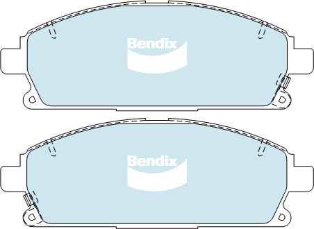 Brake Pads H/Duty Bendix DB1333HD for Nissan X-Trail T30 SUV 4x4 2.5LTP QR25DE