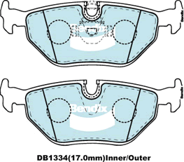 Brake Disc Pad Set  Bendix DB1334 Ult For BMW 5 Z3 E39 E36 520i 523i 525i 530i
