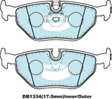 Brake Disc Pad Set  Bendix DB1334 Ult For BMW 5 Z3 E39 E36 520i 523i 525i 530i