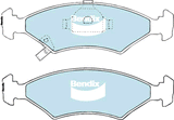 Brake Disc Pad Set  Bendix DB1335 GCT For KIA Mentor Spectra MAZDA 121 Metro
