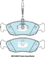 Brake Pads General CT Bendix DB1339GCT for Peugeot 306 7A 7C N3 N5 Hatchback S16 2.0LTP RFY (XU10J4Z)