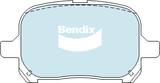 Brake Pads General CT Bendix DB1345GCT for Toyota Tarago ACR30 MPV 2.4LTP 2AZ FE
